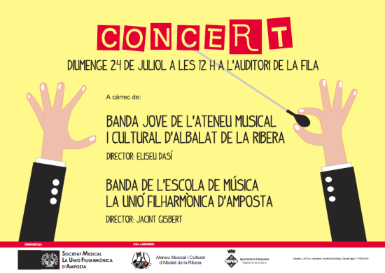 Societat Musical La Uni Filharmnica dAmposta > Arxiu de notcies > Ens visita la Banda Jove de lAteneu Musical i Cultural dAlbalat de la Ribera