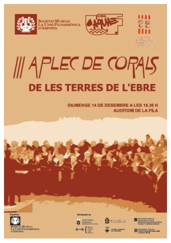 Societat Musical La Uni Filharmnica dAmposta > Arxiu de notcies > III Aplec de Corals de les Terres de lEbre     