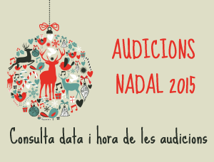 Audicions de Nadal 2015