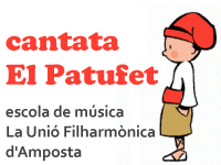 Societat Musical La Uni Filharmnica dAmposta > Arxiu de notcies > REPRESENTACI DE LA CANTATA "EL PATUFET" ALS ALUMNES DAMPOSTA