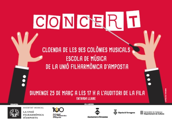 Societat Musical La Uni Filharmnica dAmposta > Notcies > Concert de cloenda Colnies Musicals 2018