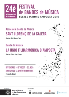 24 Festival de Bandes. Festes Majors Amposta 2015