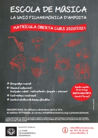 Inscripcions obertes matrcula curs 2020/21