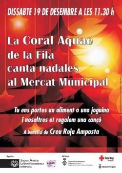 LA CORAL AQUAE DE LA FILA CANTA NADALES AL MERCAT MUNICIPAL