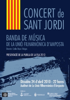 Societat Musical La Uni Filharmnica dAmposta > Banda de Msica > CONCERT DE SANT JORDI 2010