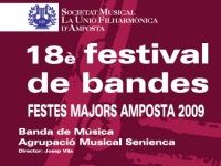 18 FESTIVAL DE BANDES. FESTES MAJORS AMPOSTA 2009