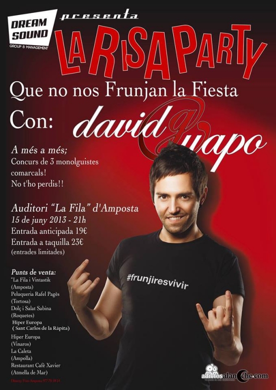 Societat Musical La Uni Filharmnica dAmposta > Arxiu de notcies > LA RISA PARTY AMB DAVID GUAPO