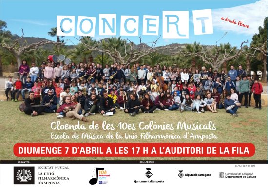 Societat Musical La Uni Filharmnica dAmposta > Notcies > Colnies Musicals 2019