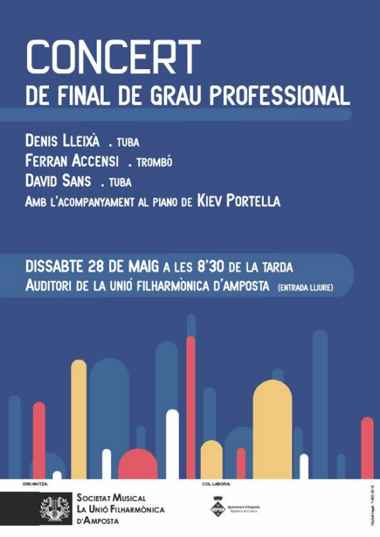 Societat Musical La Uni Filharmnica dAmposta > Arxiu de notcies > Concert de final de Grau Professional