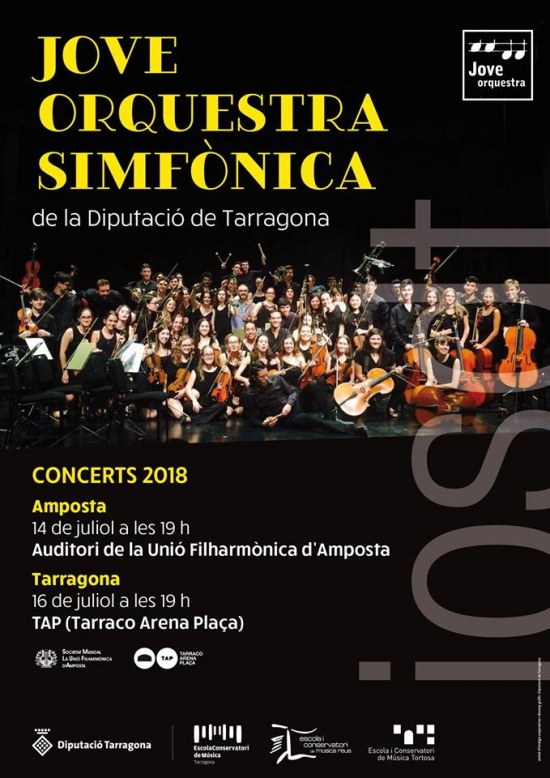 Societat Musical La Uni Filharmnica dAmposta > Notcies > Concert de la Jove Orquestra Simfnica de la Diputaci de Tarragona