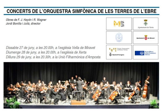 Societat Musical La Uni Filharmnica dAmposta > Arxiu de notcies > Concert de lOrquestra Simfnica de les Terres de lEbre