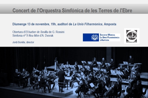 Societat Musical La Uni Filharmnica dAmposta > Arxiu de notcies > Concert de lOrquestra Simfnica de les Terres de lEbre (OSTE)