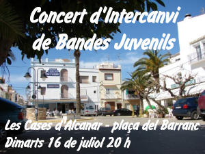 CONCERT DINTERCANVI DE BANDES JUVENILS A LES CASES DALCANAR