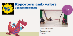 L´alumne Àlex Porres, guanyador del primer premi del concurs BarçaKids L´alumne Àlex Porres, guanyador del primer premi del concurs BarçaKids