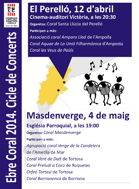 Societat Musical La Uni Filharmnica dAmposta > Arxiu de notcies > EBRE CORAL 2014