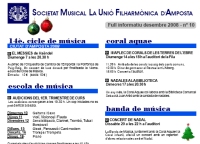 Societat Musical La Uni Filharmnica dAmposta > Full informatiu > FULL INFORMATIU DESEMBRE 2008