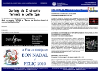 Societat Musical La Unió Filharmònica d´Amposta > Full informatiu > FULL INFORMATIU DESEMBRE 2009