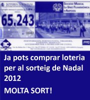 Loteria per al sorteig de Nadal 2012