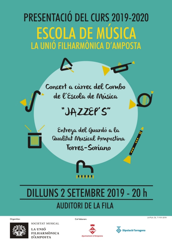 Societat Musical La Uni Filharmnica dAmposta > Notcies > Presentaci del curs 2019-2020