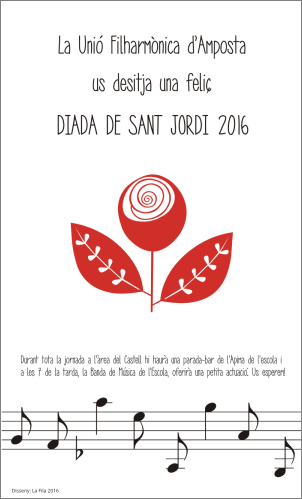 Societat Musical La Uni Filharmnica dAmposta > Arxiu de notcies > FELI DIADA DE SANT JORDI 2016