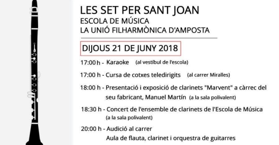 Societat Musical La Uni Filharmnica dAmposta > Notcies > Les Set per Sant Joan 2018