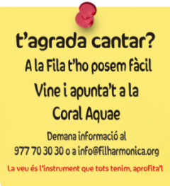 T´agrada cantar?