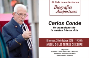 Biografies ampostines: Carlos Conde, un apassionat de la msica i de la vida