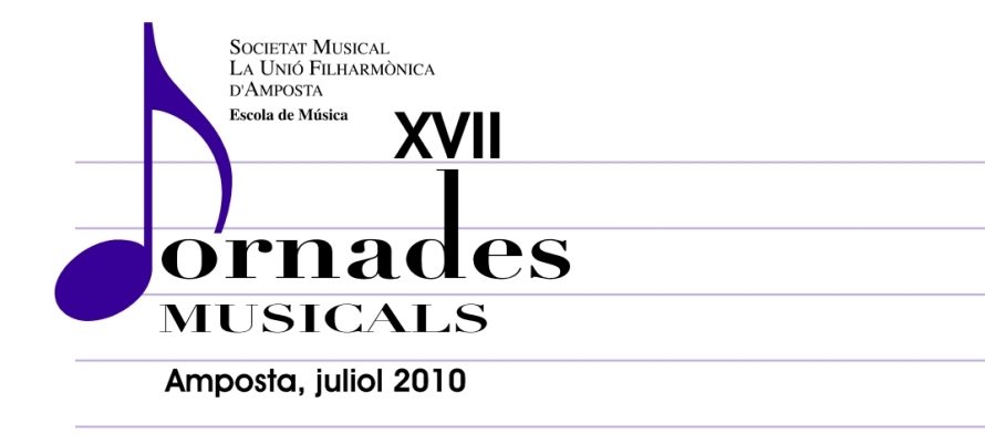 Escola de Música de la Unió Filharmònica d'Amposta. Jornades Musicals 2010