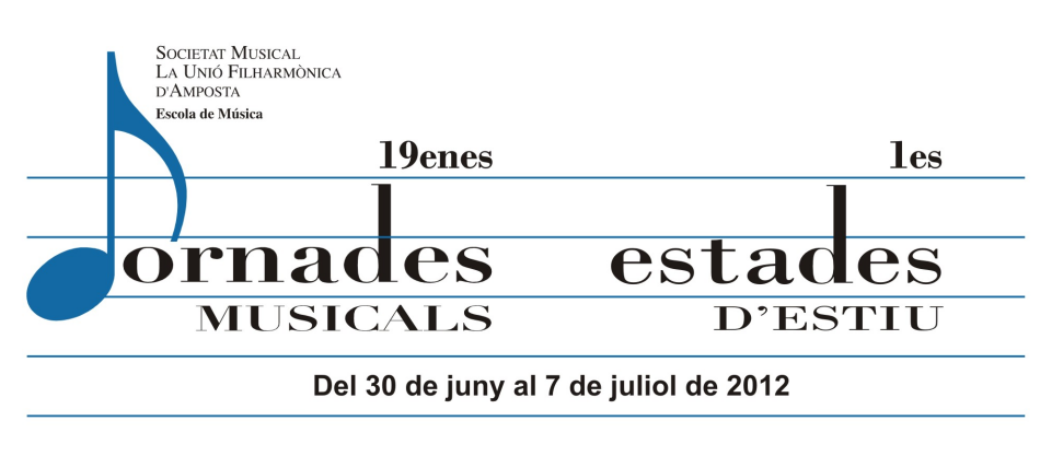 Escola de Música de la Unió Filharmònica d'Amposta. Jornades Musicals 2012