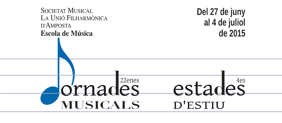 Escola de Música de la Unió Filharmònica d'Amposta. Jornades Musicals 2015