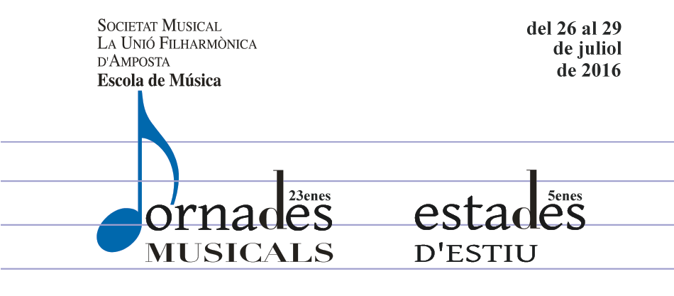 Escola de Música de la Unió Filharmònica d'Amposta. Jornades Musicals 2016